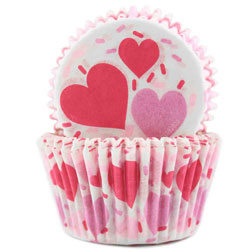 Hearts & Sprinkles Standard Cupcake Liners