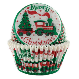 Christmas Train Cupcake Liners