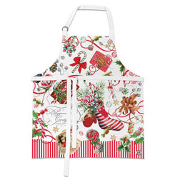 Peppermint Christmas Apron - Adult
