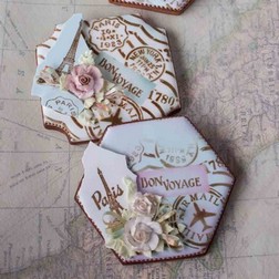 Vintage Bon Voyage Cookie Stencil Set