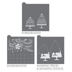 Snowflake - Bakery Decorating Stencils - 2.6 round - 4 pcs