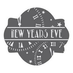 New Years Clock Cookie Stencil Set