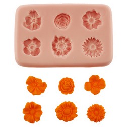Six Flowers Silicone Mold