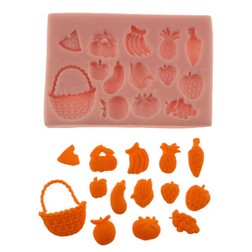 Fruit and Basket Silicone Mold