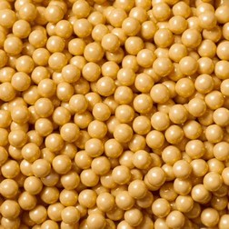 7mm Gold Shimmer Sugar Pearls