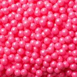 7mm Bright Pink Shimmer Pearls