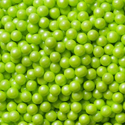 10mm Lime Green Shimmer Sixlets