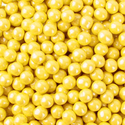 10mm Yellow Shimmer Sixlets