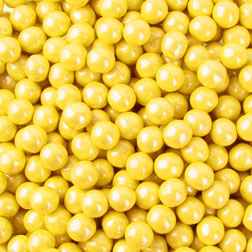 10mm Yellow Shimmer Sixlets