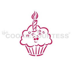 Cupcake Stencil