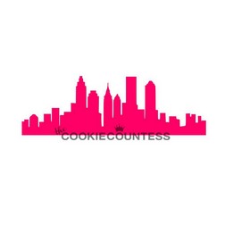 City Skyline Cookie Stencil