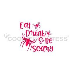 Eat Drink & Be Scary Cookie Stencil