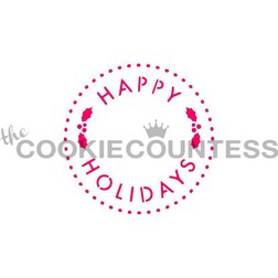 Happy Holidays Cookie Stencil