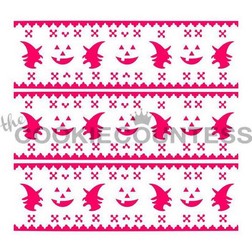 Halloween Fair Isle Sweater Cookie Stencil