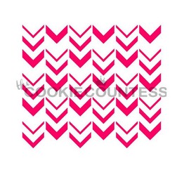 Ombre Arrow Cookie Stencil