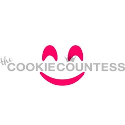 Smiling Emoji Cookie Stencil