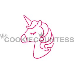 Unicorn Cookie Stencil