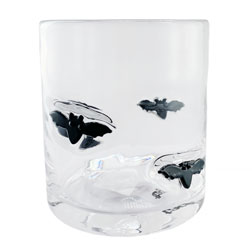 Halloween Bats Old Fashioned Glass