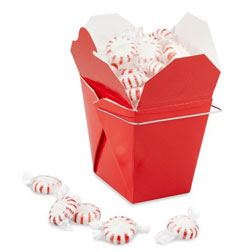 1 lb Red Take Out Treat Box