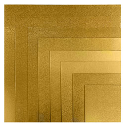 10" Square Gold Foil Sturdy Board