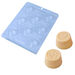 Rose Heart Bonbon Three Part Chocolate Mold