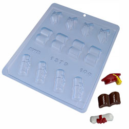 Graduation Icons Chocolate Mold