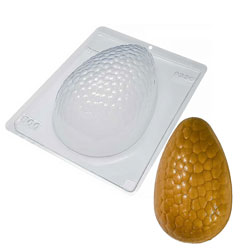 500g Textured Egg Three Part Chocolate Mold