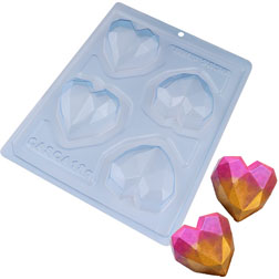 3D DIY Heart Square Chocolate Mold Candy Mold Silicone Rabbit Bear Aniaml  for Jelly Fudge Truffle Ice Cube Baking Tools