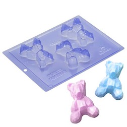 Diamond Baby Bears Three Part Chocolate Mold