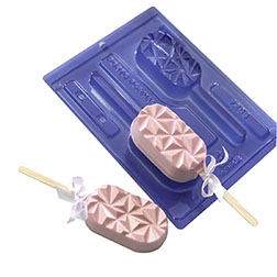Geometric Popsicle Three Part Chocolate Mold