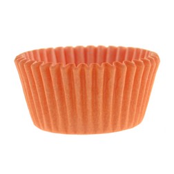Solid Peach Mini Cupcake Liners