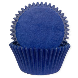 Solid Blue Standard Baking Cups