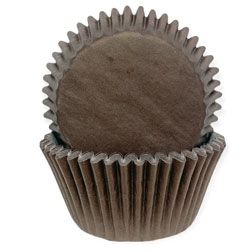 Solid Brown Cupcake Liners