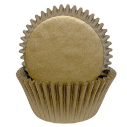 Solid Gold Cupcake Liners