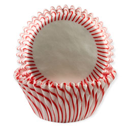Red Striped Standard Cupcake Liners