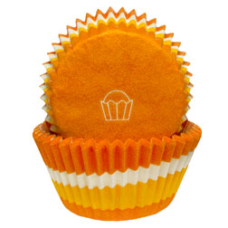 Orange Swirl Cupcake Liners