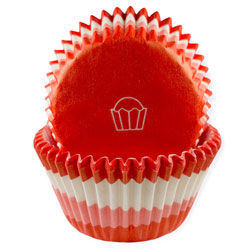 Red Swirl Cupcake Liners