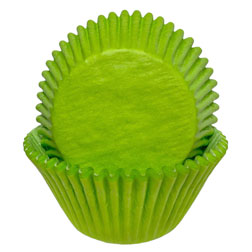 Lime Green Jumbo Baking Cups