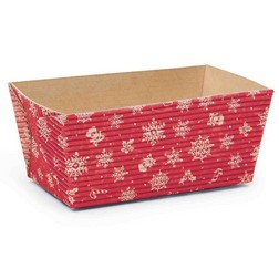 Snowflake Disposable Loaf Pans 4.5"