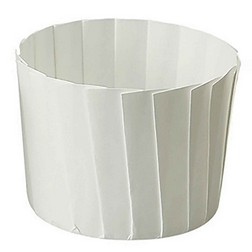 Pleated White Baking Cups