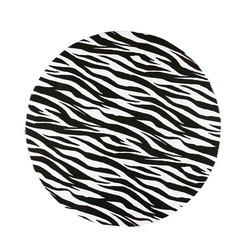 12" Round Zebra Print Foil Cake Drum