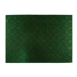 14" x 19" Rectangle Green Foil Half Sheet Cake Drum