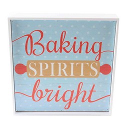 Baking Spirits Bright Box Sign