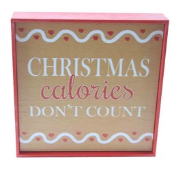 Christmas Calories Don't Count Box Sign