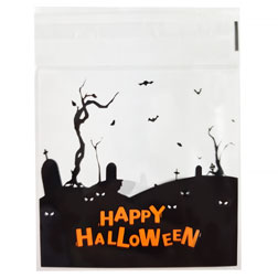 Halloween Graveyard Self-Sealing Treat Bags