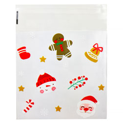 Classic Christmas Self-Sealing Treat Bags