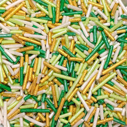 Green and Gold Pearl Jimmies