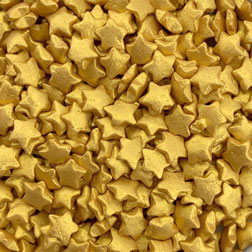 Gold Shimmer Star Sprinkles