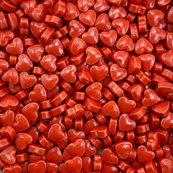 Red Mini Heart Sprinkles