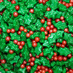 Holly Berry Candy Sprinkles